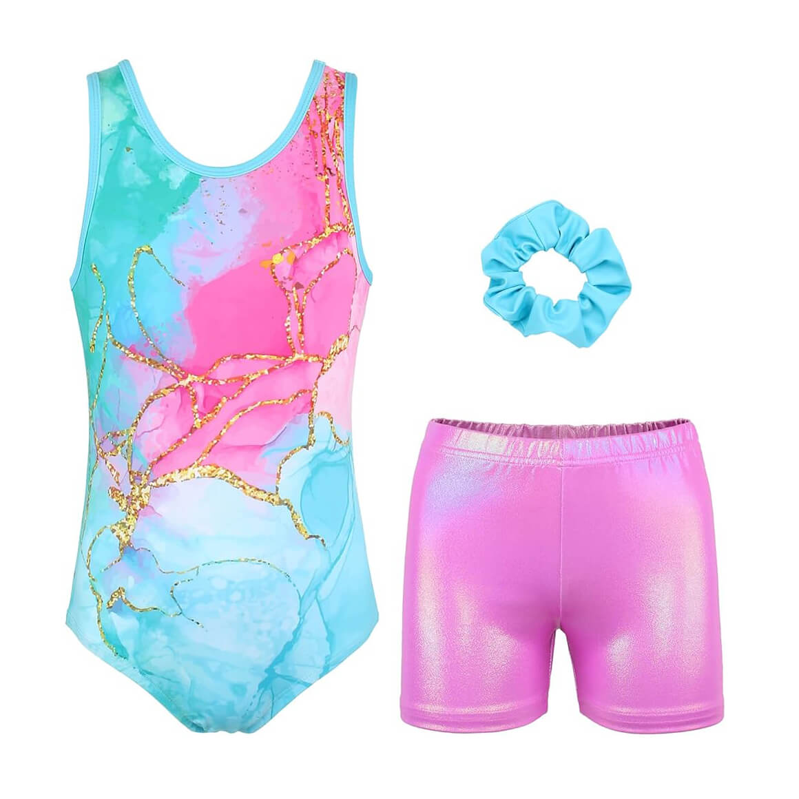 Set Top Swimmer Light Pink Silk + Legging Grace Pink