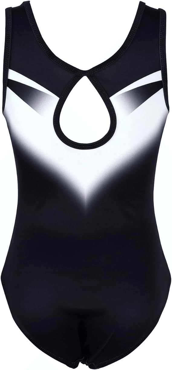 Classical Black-white Diamond Gymnastics Leotards Outfit Set - JOYSTREAM