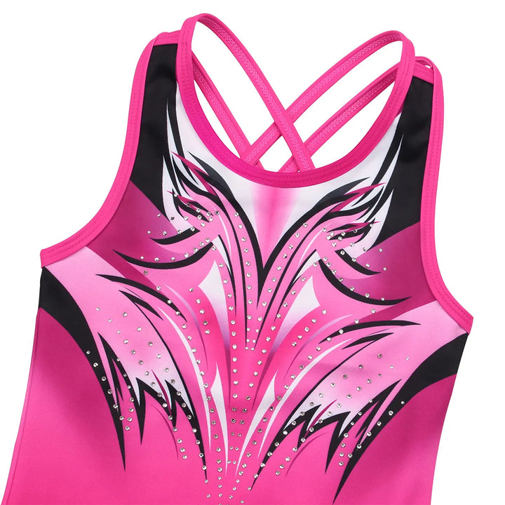 Fuchsia Gymnastics Leotard