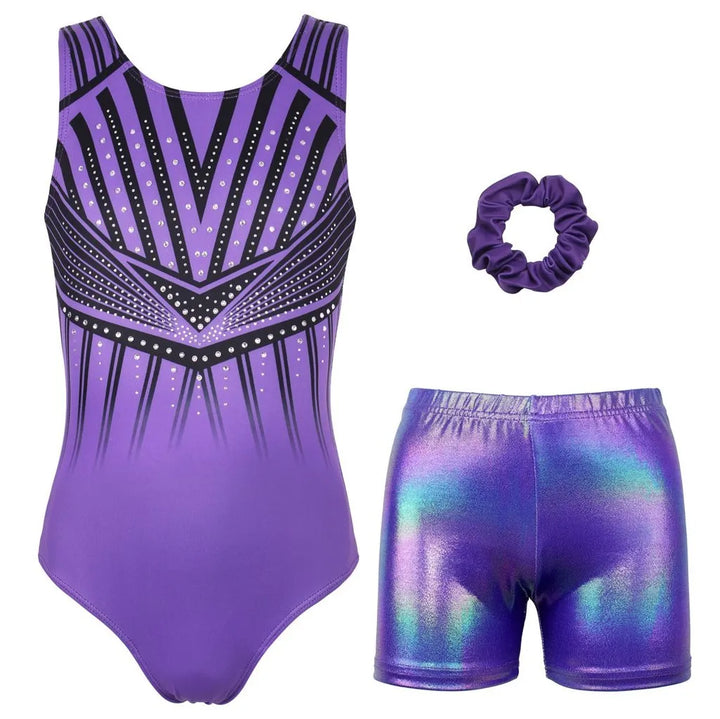 Modena Diamond Gymnastics Leotard with Shorts 