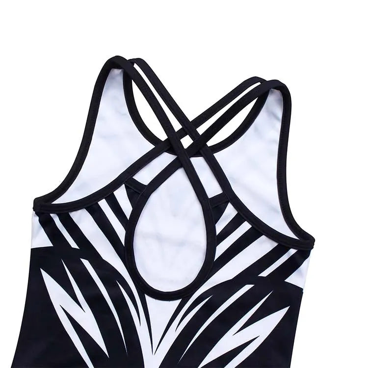 Black and White Sparkle Leotard