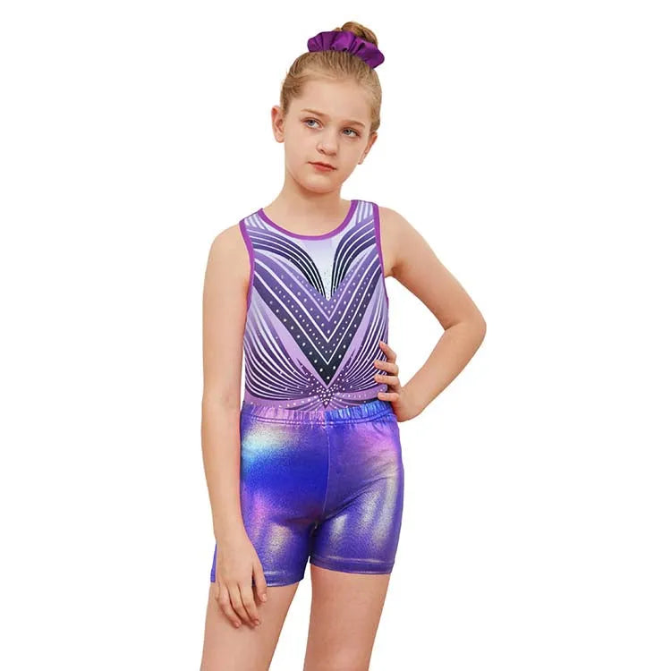 Magenta Diamond Leotard Set