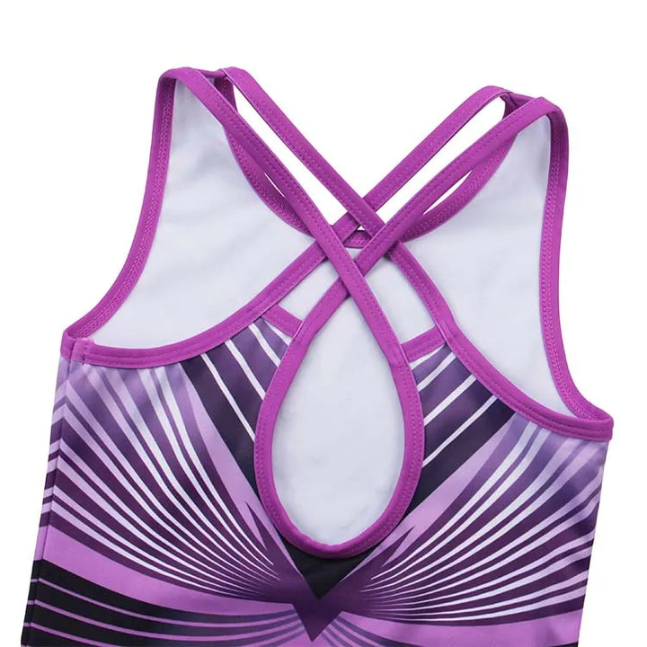 Diamond Cross Back Gymnastics Leotard