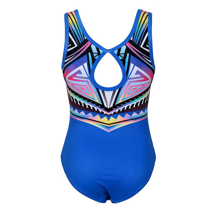 Colorful-geometry Gymnastics Leotard Set for Girls