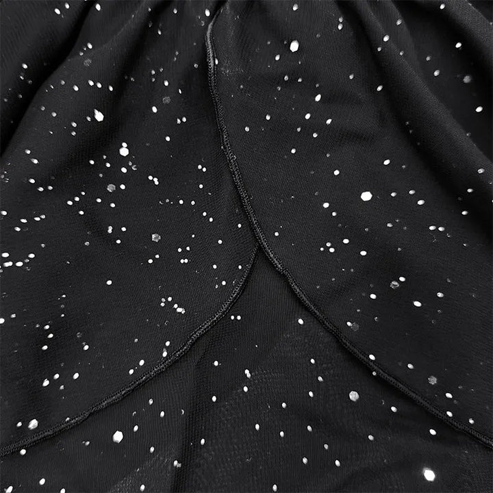 Starry Background Leotard Skirt