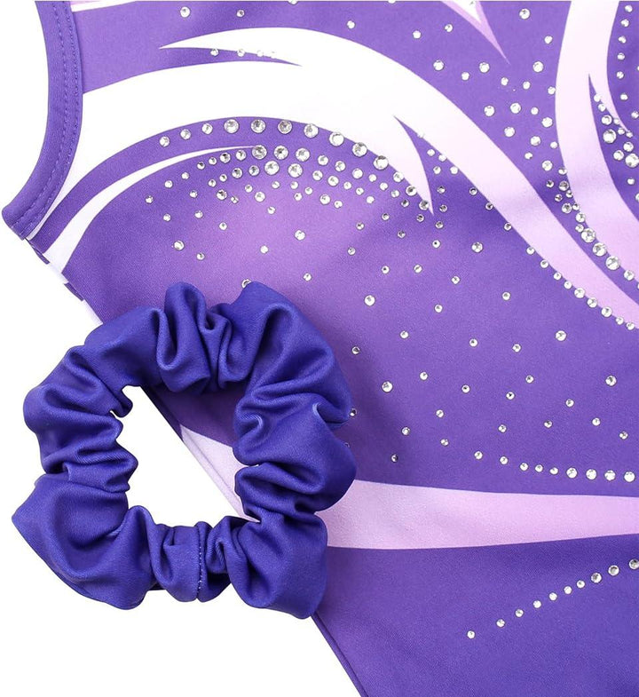 Matching Scrunchie with Purple Sparkly Leotard