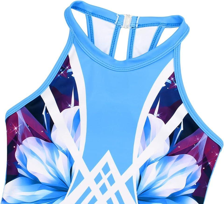 Girls' Gymnastics Outfit in Sky Blue
