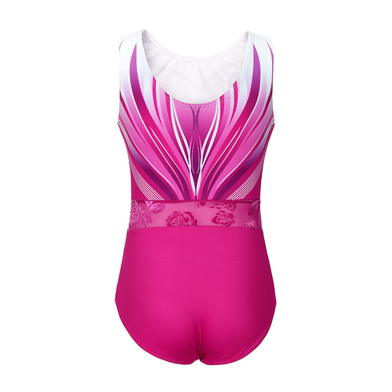 Romantic Heart Gymnastics Leotard for Girls, Adult, Child With Shorts