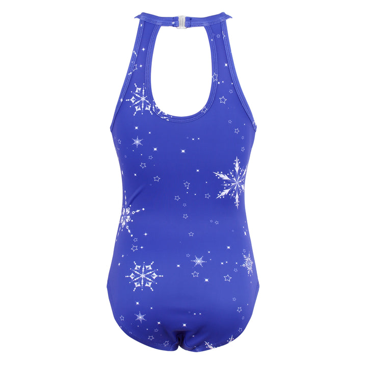 Back view of Snowflakes Leotard